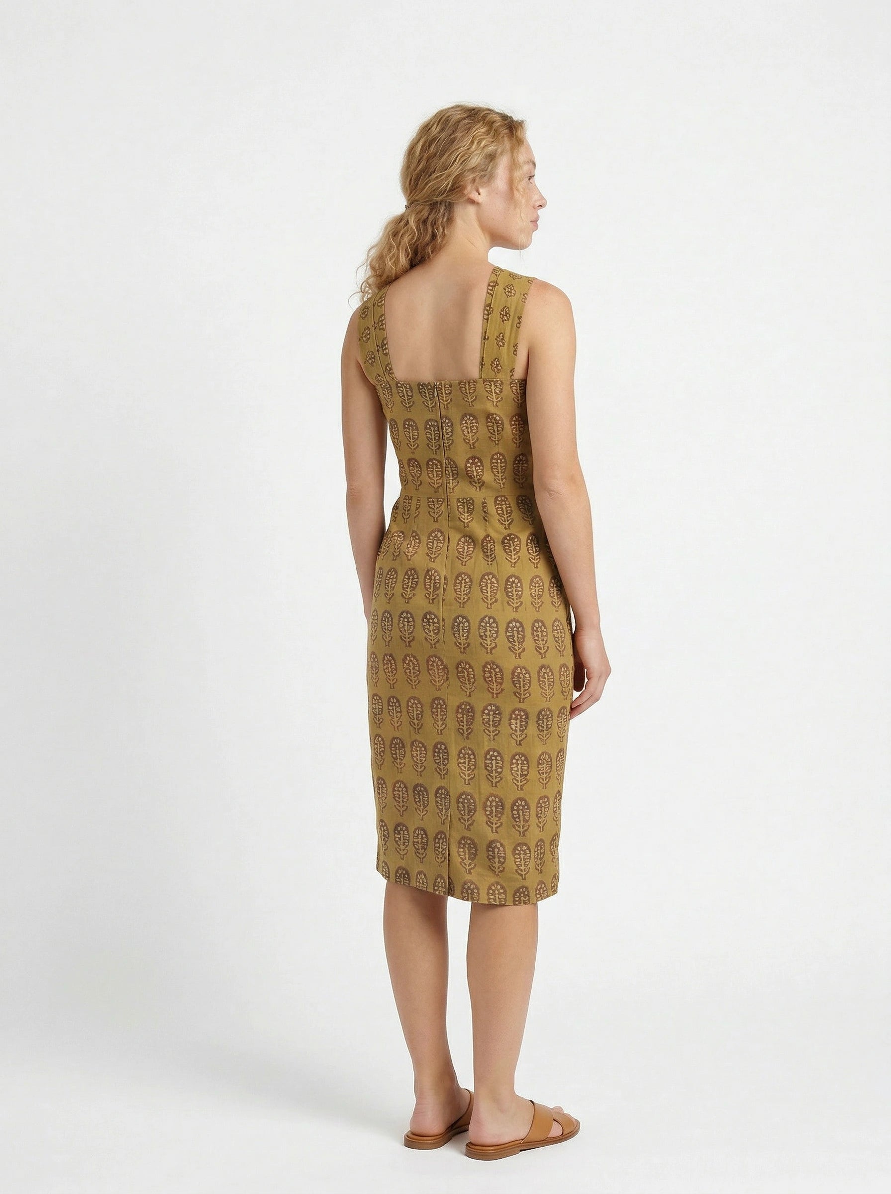 Halter Dress in Mustard